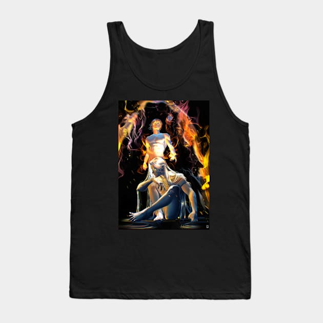 Flames Tank Top by Saoghal